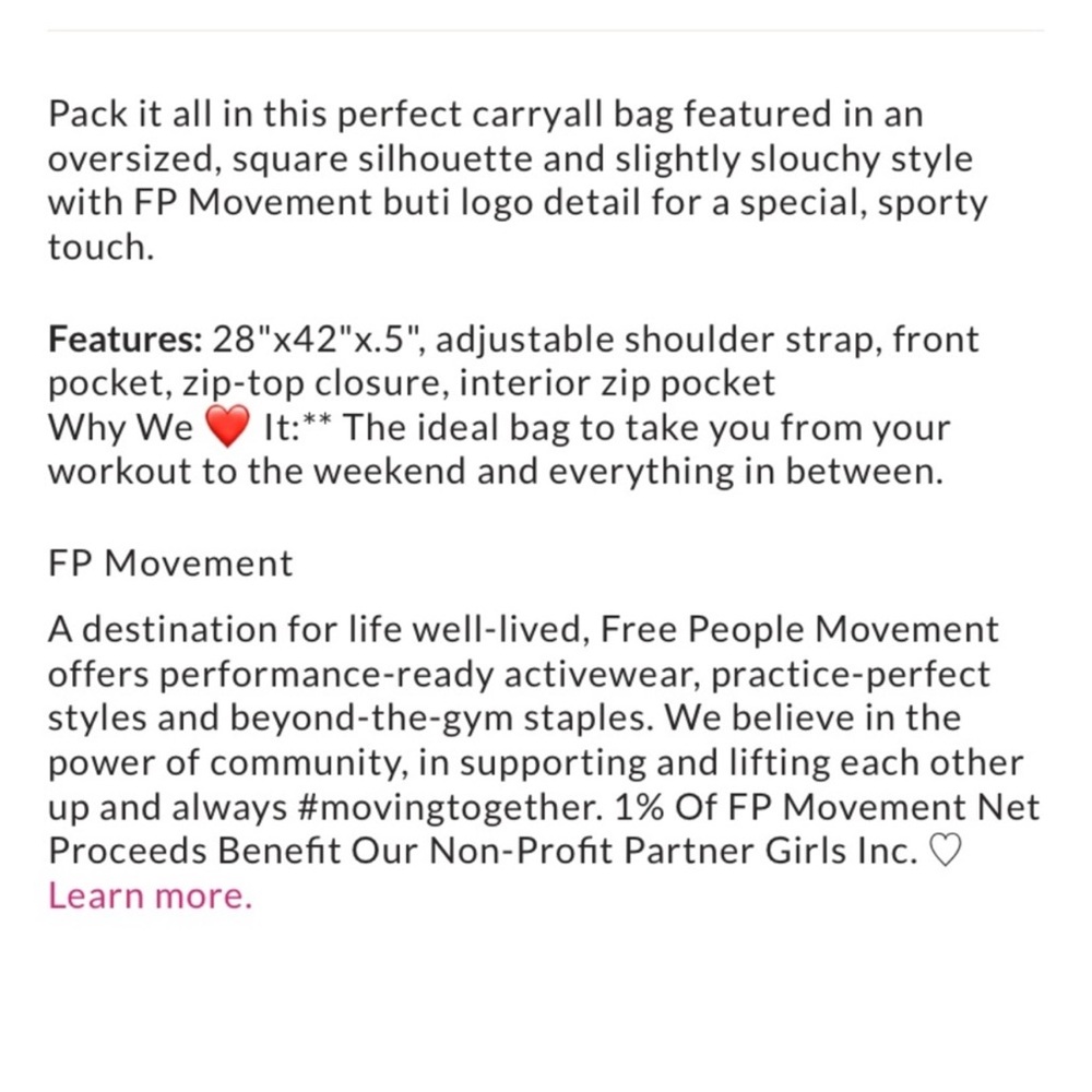 FP Movement X Thread Buti Carryall. NWT!! - Picture 2 of 2
